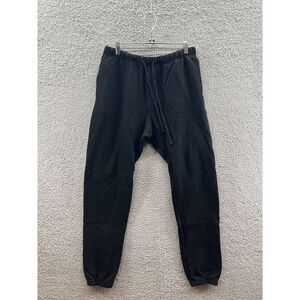 Machus Portland Black Cotton Sweatpants Size Small